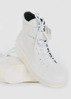 Royal RepubliQ Seven20 High Cut Strap Shoes White