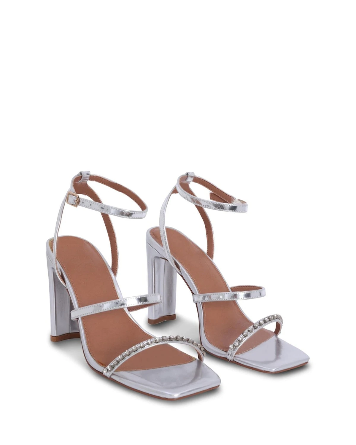 Ibiza Silver 9.5cm Heel 3 Ibiza Silver 9.5cm Heel - Image 3