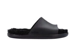 Melissa Fluffy Slide - Black