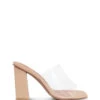 Vienna Clear/ Nude 9cm Heel
