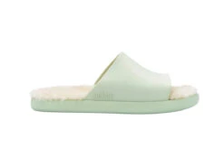 Melissa Fluffy Slide - Green Beige