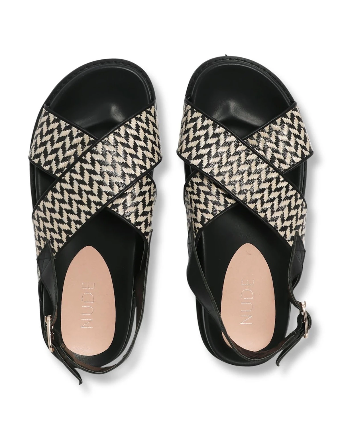 Harriett Black Mix 1cm Sandal 3 Harriett Black Mix 1cm Sandal - Image 3