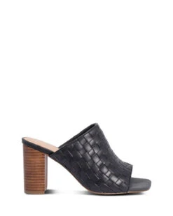 Melissa Sales Store 7 Tamika Black Weave 9cm Heel