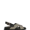 Harriett Black Mix 1cm Sandal