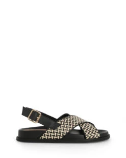 Harriett Black Mix 1cm Sandal